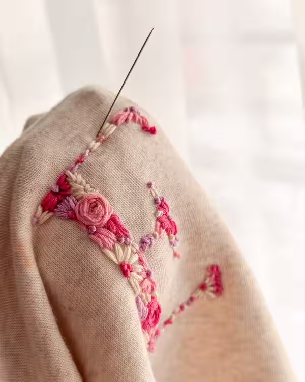 Custom embroidered clothing